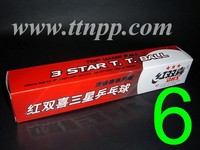 DHS 3 Stars Balls White x 6